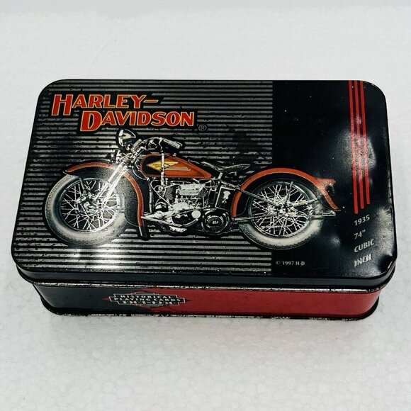 Harley Davidson LIMITED EDITION TIN HISTORICAL PLAYING CARDS 1903-1950 Unopened - Picture 6 of 8